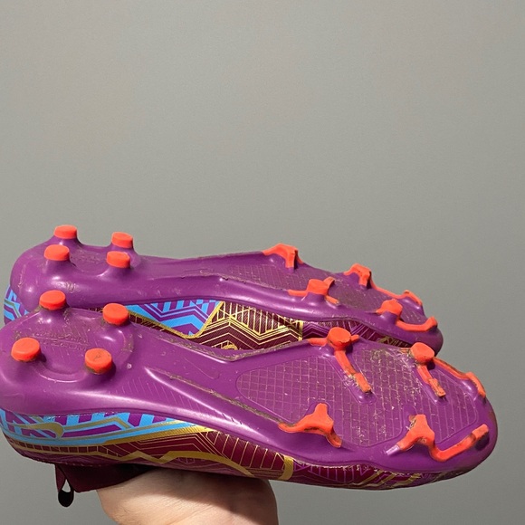 Nike Zoom Mercurial Cleats in Maroon and Gold Unisex Size 5 Soccer Cleats - Picture 14 of 14